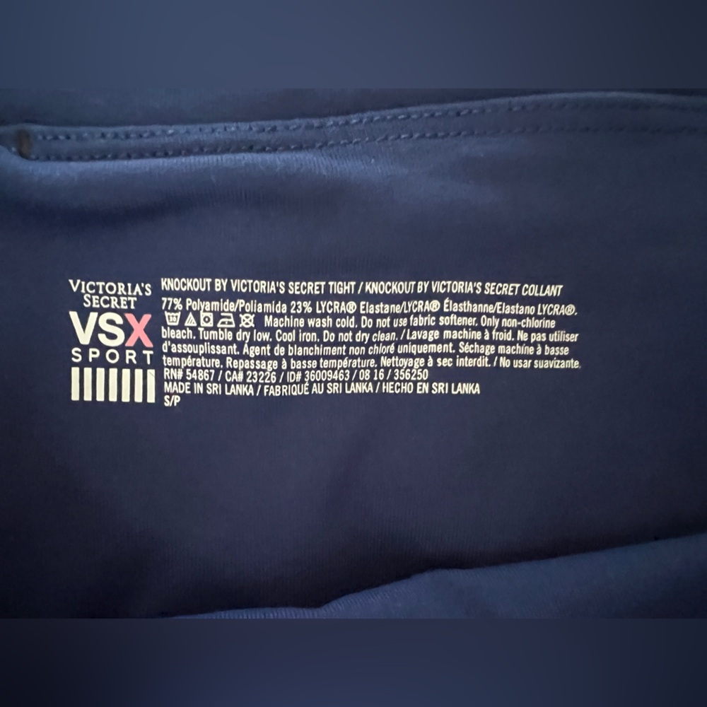 Victoria's Secret VSX Sport Navy Blue Knockout Leggings - Picture 2 of 11